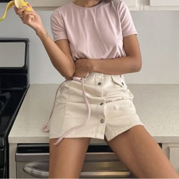 Urban Outfitters BDG Cream Sadie Skirt - Picture 1 of 3